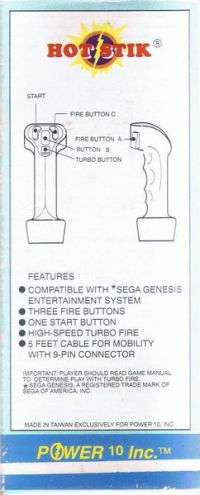 Power 10 Hot Stik Box Art