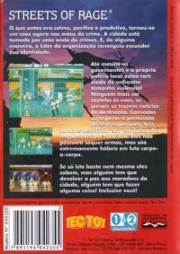 Streets of Rage (red cover) Box Art