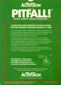 Pitfall! (blue text label) Box Art