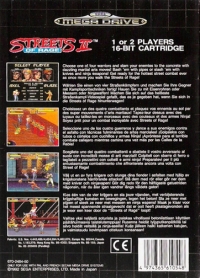 Streets of Rage II (CE logo) Box Art