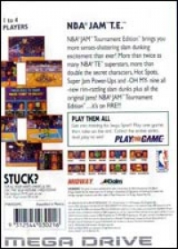 NBA Jam - Tournament Edition - Sega Sport Box Art