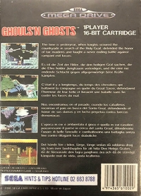 Ghouls'n Ghosts (Not Permitted for Rental) Box Art