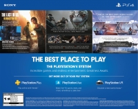 Sony PlayStation 4 CUH-2115B - The Last of Us / God of War / Horizon Zero Dawn Box Art