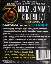 Innovation Mortal Kombat 3 Kontrol Pad Version 1 Box Art