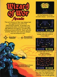 Wizard of Wor Arcade Box Art