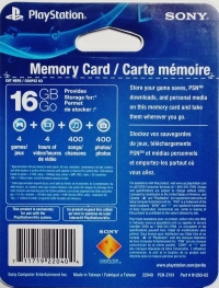 Sony Memory Card 16GB [NA] Box Art