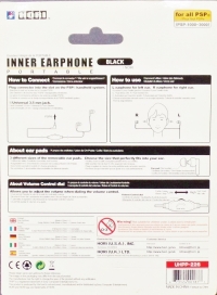 HORI Inner Earphone Portable (Black) Box Art