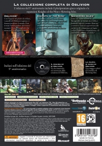 Elder Scrolls IV, The: Oblivion - 5th Anniversary Edition [IT] Box Art