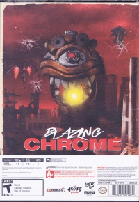 Blazing Chrome (VHS case) Box Art