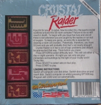 Crystal Raider (disk) Box Art