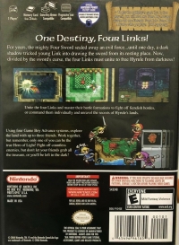 Legend of Zelda, The: Four Swords Adventures - Player's Choice Box Art