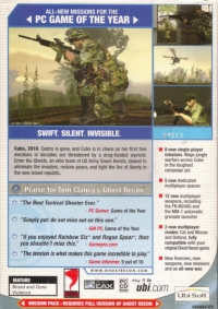 Tom Clancy's Ghost Recon: Island Thunder Box Art