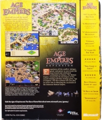 Age of Empires: Gold Edition (1298 Part No. X04-03882) Box Art