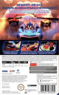 Team Sonic Racing [DE] Box Art