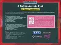 Retro-Bit 6 Button Arcade Pad (Clear Pink) Box Art