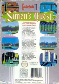 Castlevania II: Simon's Quest Box Art