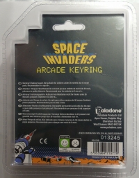 Taito Corporation Licensed Space Invaders Arcade Keyring Box Art
