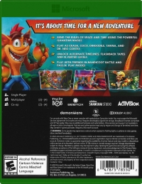 Crash Bandicoot 4: It's About Time (78550206US) Box Art