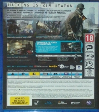 Watch Dogs (Not to be Sold Separately) Box Art