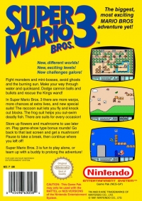 Super Mario Bros. 3 (NES Version) Box Art