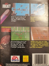 EA Sports Double Header: EA Hockey / John Madden Football [SE] Box Art