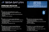 Retro-Bit Sega Saturn Wireless Receiver Box Art