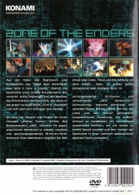 Zone of the Enders [DE] Box Art
