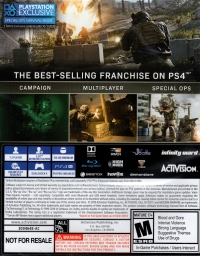 Call of Duty: Modern Warfare (Not for Resale) Box Art