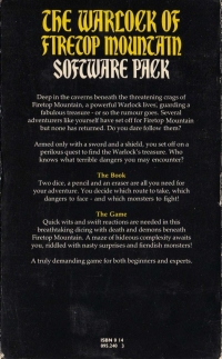 Warlock of Firetop Mountain Software Pack, The Box Art