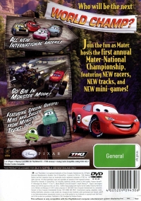 Disney / Pixar Cars: Mater-National Championship Box Art