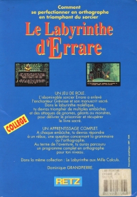 Le Labyrinthe d'Errare Box Art