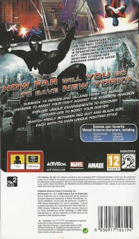 Spider-Man: Web of Shadows: Amazing Allies Edition - PSP Essentials Box Art