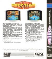 Championship Wrestling - Rushware Box Art