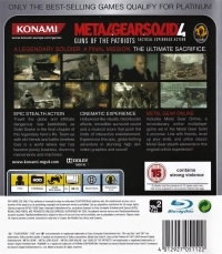 Metal Gear Solid 4: Guns of the Patriots - Platinum Box Art