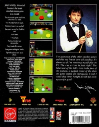 Jimmy White's Whirlwind Snooker (Virgin Special) Box Art