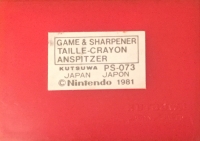 Nintendo Game & Sharpener - Donkey Kong Jr. Box Art