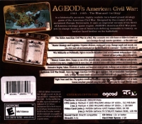 Ageod's American Civil War: 1861-1865: The Blue and the Gray (jewel case / slipcover) Box Art
