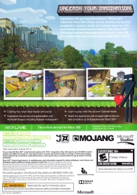 Minecraft: Xbox 360 Edition Promotional Display Only case Box Art