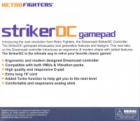 Retro Fighters StrikerDC Gamepad (blue) Box Art
