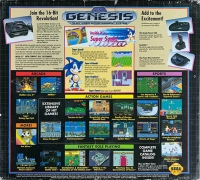 Sega Genesis - Sonic the Hedgehog (MK-1610 / Made in Japan) Box Art