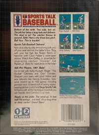 MLB Sports Talk Baseball (NFL Films) Box Art