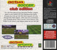 Actua Soccer: Club Edition (Multi Pack) Box Art