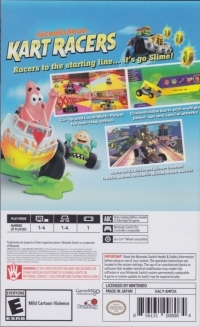 Nickelodeon Kart Racers (Nickleodeon misprint) Box Art