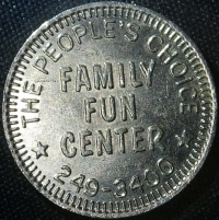 People's Choice Family Fun Center token, The Box Art