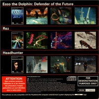 Ecco the Dolphin: Defender of the Future / Rez / Headhunter Demo Disc Box Art