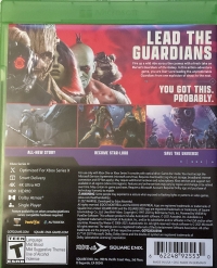 Marvel's Guardians of the Galaxy Box Art