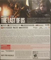 Last of Us, The (Not for Resale / white ESRB) Box Art