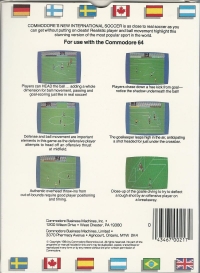 Commodore's International Soccer Box Art