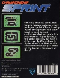 Championship Sprint (black spine) Box Art