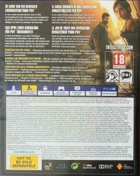 Last of Us Remastered, The - PlayStation Hits (Not to be Sold Separately) [AT][BE][CH][NL] Box Art